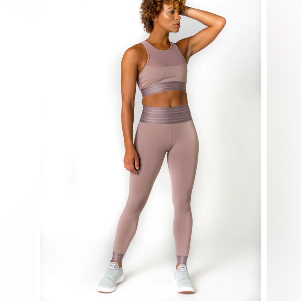 REVOLVE BELOFORTE Dusty Rose color Stella Legging Size X-Small NEW